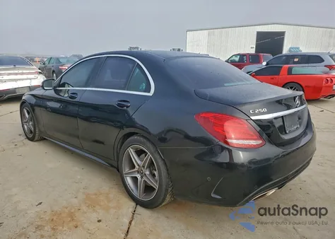 2018 Mercedes Benz C 250 из США, поврежденный, VIN WDDWF4FB9JF760781